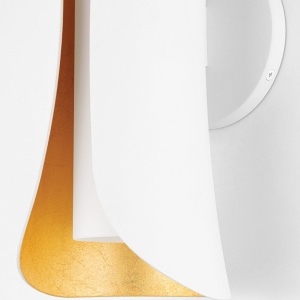 Aplica de perete design modern JOSIE alb/foita aurie - Img 3