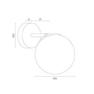 Aplica de perete design modern minimalist SATELITE PLUS alama - Img 3