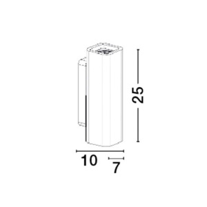 Aplica de perete design modern Otello alb 129601 universul-luminii.ro