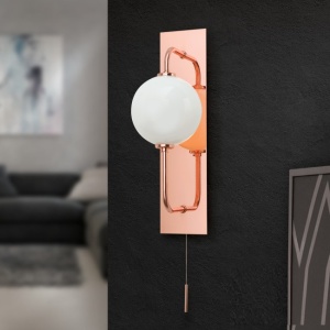 Aplica de perete design modern PIPES, copper 93951 universul-luminii.ro