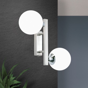 Aplica de perete design modern SNOWWHITE crom satin - Img 1