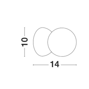 Aplica de perete design modern ZERO beton gri NVL-9577012 197461 universul-luminii.ro