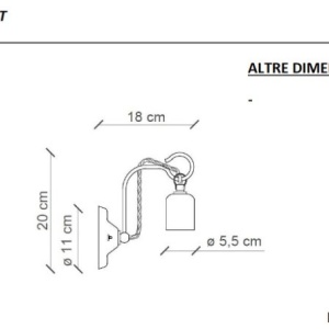 Aplica de perete design retro realizata manual din ceramica VINTAGE 126171 universul-luminii.ro