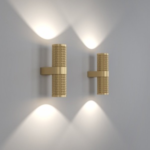 Aplica de perete design tehnic Focus auriu mat 55371 universul-luminii.ro