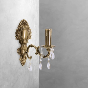Aplica de perete din alama si cristal Venezia - Img 3