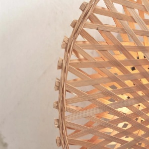 Aplica de perete eco din bambus Kalimantan XS 30cm, natur 151681 universul-luminii.ro