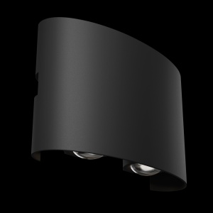 Aplica de perete exterior cu iluminat arhitectural IP54 LED Strato negru 100781 universul-luminii.ro