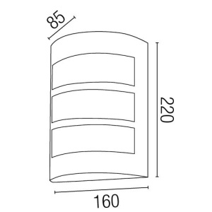 Aplica de perete exterior IP44 Cela-2 72281 51871 universul-luminii.ro