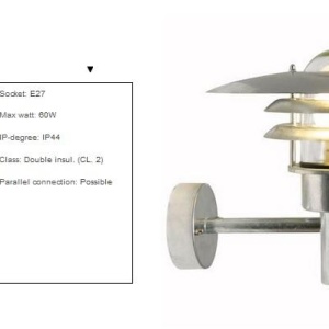 Aplica de perete exterior IP44 Lonstrup 32 GS 71411031NL - Img 3