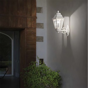 Aplica de perete exterior IP55 DAFNE AP1 BIG BIANCO 61351 universul-luminii.ro