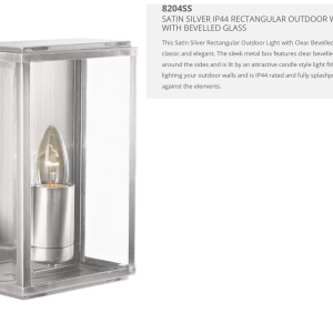 Aplica de perete exterior stil clasic IP44 Box 8204SS SRT 42441 universul-luminii.ro
