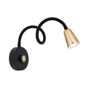 Aplica de perete flexibila cu spot GU10 DOTTY negru