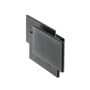 Aplica de perete LED ambientala CLOVER SQUARE neagra - Img 2