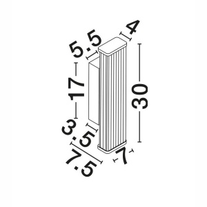 Aplica de perete LED baie IP44 MISTY negru - Img 8