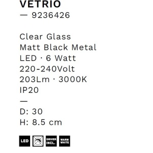 Aplica de perete LED decorativa VETRIO - Img 7