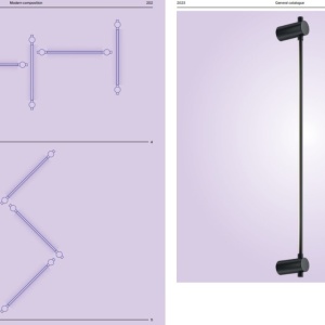 Aplica de perete LED design liniar Rotta negru 63,5cm 212291 universul-luminii.ro