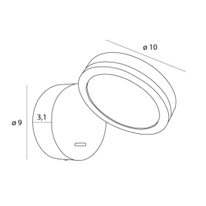 Aplica de perete LED design minimalist Ibiza - Img 4