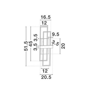 Aplica de perete LED design modern Alis - Img 2