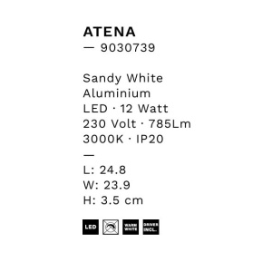 Aplica de perete LED design modern ambiental Atena L - Img 2