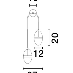Aplica de perete LED design modern Egna 148021 universul-luminii.ro