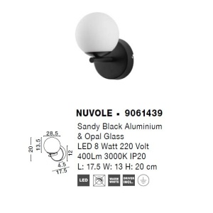 Aplica de perete LED design modern NUVOLE - Img 5