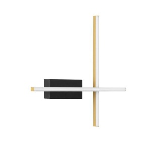 Aplica de perete LED design modern QUAM negru, auriu - Img 1