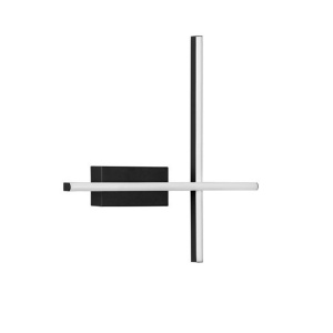 Aplica de perete LED design modern QUAM negru