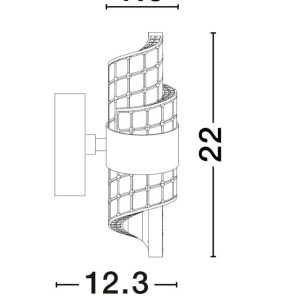 Aplica de perete LED design modern Seneca - Img 2
