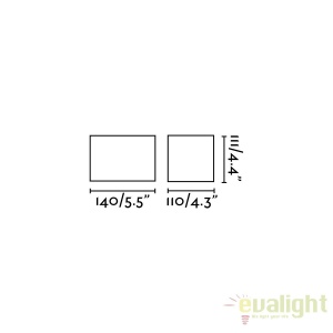Aplica de perete LED exterior IP54 stil decorativ SUNSET alba 70686 179801 universul-luminii.ro