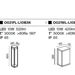 Aplica de perete LED iluminat exterior IP65 Street 242131 universul-luminii.ro