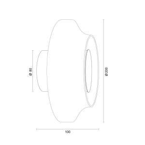 Aplica de perete LED moderna SOFI cognac amber - Img 11