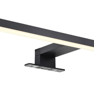 Aplica de perete LED pentru baie IP44 Marlee negru 3000K 133321 universul-luminii.ro