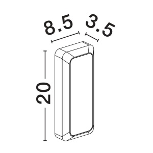 Aplica de perete LED pentru iluminat exterior IP54 APPIA 153191 universul-luminii.ro