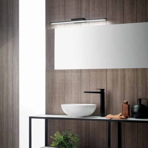 Aplica de perete LED pentru oglinda baie IP44 One negru 230371 universul-luminii.ro
