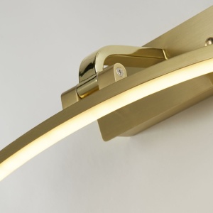 Aplica de perete LED pentru oglinda sau tablou Santorini alama, L-40cm 136361 universul-luminii.ro