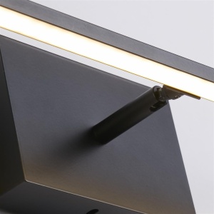 Aplica de perete LED pentru oglinda, tablou IP44 Amalfi, negru 159331 universul-luminii.ro