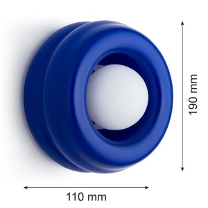 Aplica de perete, Living, Hol, Scara, Sticla, Cobalt, TEVO 169021 universul-luminii.ro