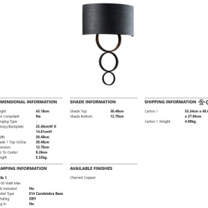 Aplica de perete LUX, realizata manual, design rustic RIVINGTON - Img 3
