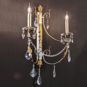 Aplica de perete LUX super eleganta cristal 2 brate Miramare WA 2-1305/2 silber-goldOR