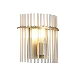 Aplica de perete metal auriu, tije din sticla Swizzle 621931 universul-luminii.ro