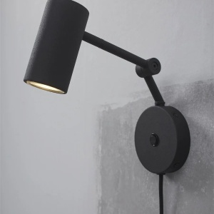 Aplica de perete metal design modern Montreux negru 141421 universul-luminii.ro