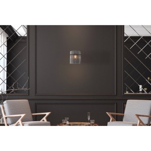 Aplica de perete, Metal Negru, Sticla Fumurie, GORLEY 15698W GL 247091 universul-luminii.ro