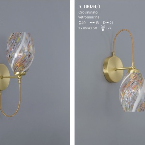 Aplica de perete moderna design italian 10034 multicolor 204581 universul-luminii.ro