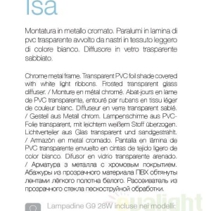 Aplica de perete moderna, ISA AP1 000589 180111 universul-luminii.ro