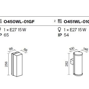 Aplica de perete pentru exterior IP54 Conf 228221 universul-luminii.ro