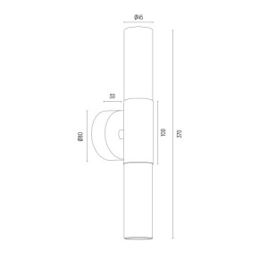 Aplica de perete pentru oglinda sau tablou Taylor auriu 226961 universul-luminii.ro