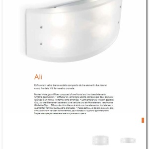 Aplica de perete, Plafonier dim. 45x14cm ALI AP2 026558 47331 universul-luminii.ro
