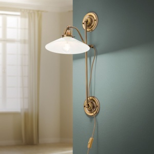Aplica de perete realizata manual design rustic ARTDESIGN, patina/ champagne - Img 8