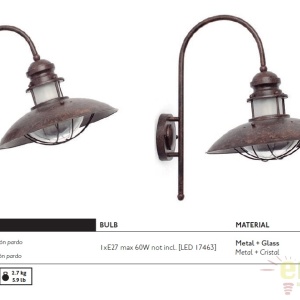 Aplica de perete rustica Winch II 66201 180231 universul-luminii.ro
