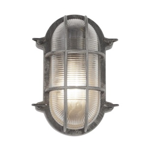 Aplica de perete sau tavan design industrial IP44 Bulkhead Oval